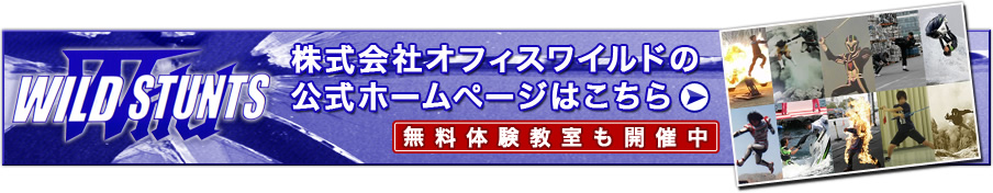 WILD STUNTS 株式が視野オフィスワイルドの公式ホームページはこちら 無料体験教室も開催中